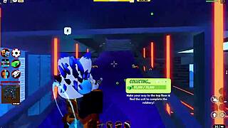 In Roblox Jailbreak, a cop receives a blowjob during gameplay