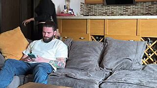 wife gets jealous of ai bot but gets aroused and cums on her ass