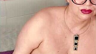 Sexy Chubby Stepmom Indulges in Hot Masturbation