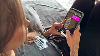 wife gets jealous of ai bot but gets aroused and cums on her ass