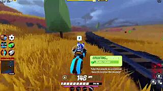 In Roblox Jailbreak, a cop receives a blowjob during gameplay