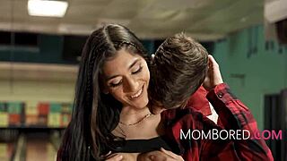 Bowling Alley Free Use Date With Stepmom And Stepdaughter!