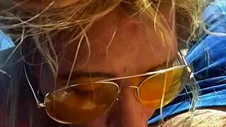 Blonde Slut Gets Huge Facial After Public Fucking!