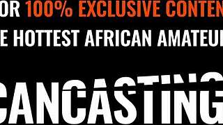 Amateur BBW Ebony MILF fucks big cock producer to get booked!