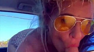 Blonde Slut Gets Huge Facial After Public Fucking!