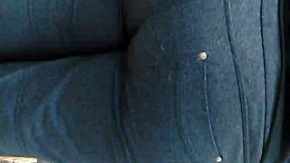 Big booty pawg flaunts ass in cub foods aisle