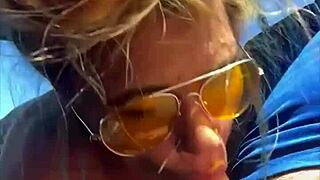 Blonde Slut Gets Huge Facial After Public Fucking!