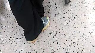 Big booty pawg flaunts ass in cub foods aisle