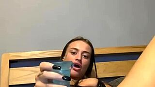 Slutty Goth Teen Engages in Solo Play Activities