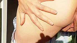 Mature Wife Flashes Close-Up Asshole And Pussy Gape