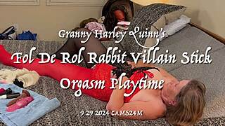 Granny Harley Quinns Fol De Rol Rabbit Villain Stick Orgasm Playtime