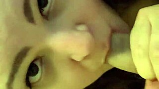 girl says she loves sucking daddy's dick with choking and gagging