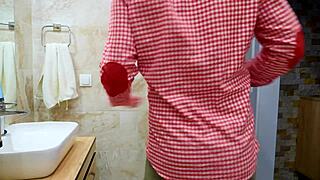 I caught the nurse masturbating in the toilet