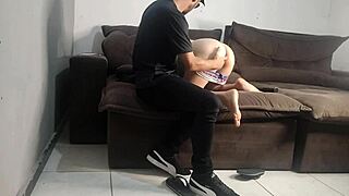 wife submits to cop's desires to save husband from arrest, feeling humiliated and aroused