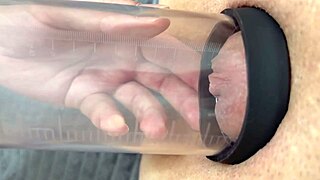 using vacuum on pussy and fingering