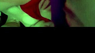 que rico, this beautiful latina masturbating with red stockings and dildo