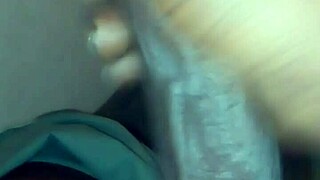 Big Black Cock Cums on Masturbation