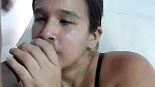 a colombian woman bathes in the dorm. her stepbrother seduces her under the shower.