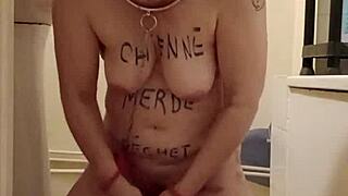 i am a submissive slave in auto-session with humiliation and uro