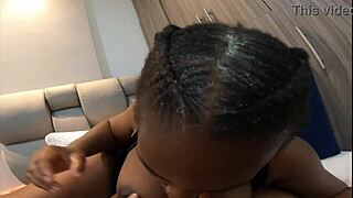 Huge tits on me doing it with no hands for you taking big dick in the throat for sake of sloppy cock sucking