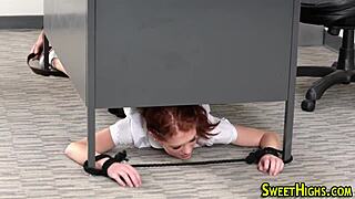 Redheaded Teen 18+ Sucking And Riding