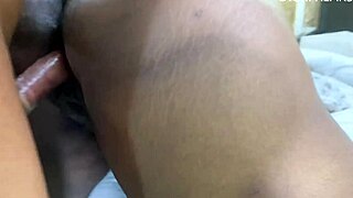 Big ass ebony gets pounded hard by stepbrother's monster cock
