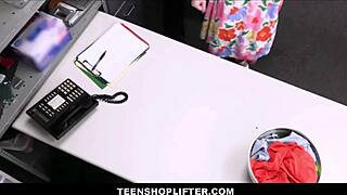 skinny teen shoplifter caught, cavity searched, and fucked by officer after agreement