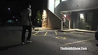 Laylared's first anal double penetration in a scary gangbang