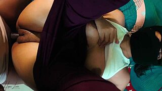 cheating wife fucks her lover while husband is at work