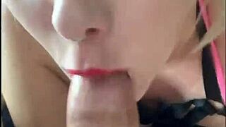 Moaning Loudly While Sucking That Monster Dick