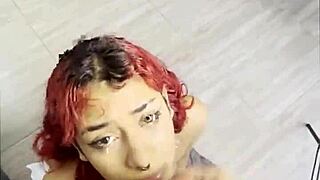 waiting for her cum facial, can't wait to see it explode 😏