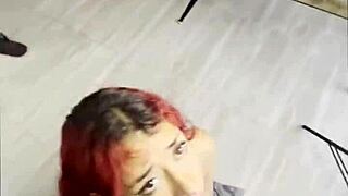 waiting for her cum facial, can't wait to see it explode 😏