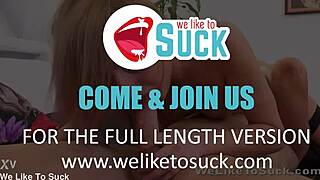 Katy Rose from Weliketosuck performs an intense DEEPTHROAT session
