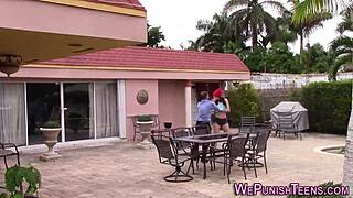 Restrained teen 18+ gets fuck