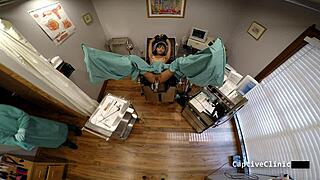 eliza shields tickles and vibrates shaved pussy backstage