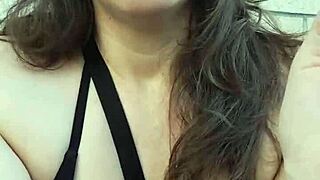 Kelly Kendricks Smokes With Lots Of Cleavage In Sun