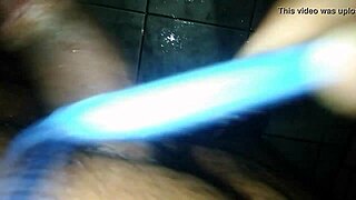 I relax in the bathroom alone