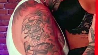 Big Cock Tattooed Guy Fucks Me in Stockings