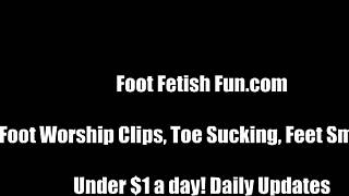 Lick our feet clean, you little 18+ bitch, while we suck toes and jerk off