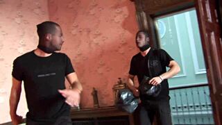 Harmony hex instructs new girl in taking creampies during group anal and blowjob session