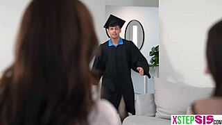 Join The Graduation Party With Stepsister And Bff?