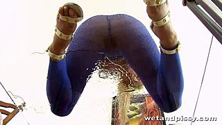 Dare To Piss Through Pantyhose?