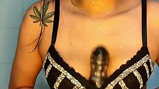 Latina amateur enjoys dildo play with intense squirting