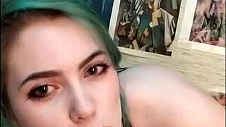 stunning girl loves to edge her friends cock