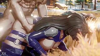 In This Intense Scene, Psylocke Gets Bent Over And Fucked Doggystyle With A Big Cock