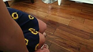 hot milf step mom interacts with cock in amazing scene