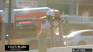 petite blonde dylan moore squirts on jasons thick bbc during interracial fucking