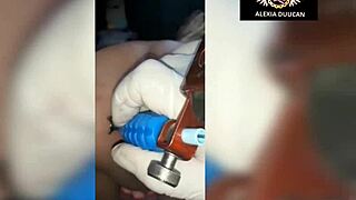 tattoo artist like anitta inks alexia duucan ts's tight ass, best moments of that tg getting tattooed on her butt