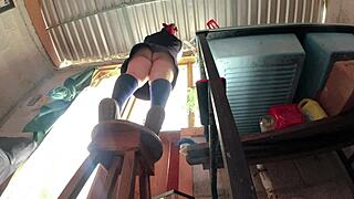 Traigo Falda No Alcanzo Alumna Culona Es Grabada Bajo Falda!