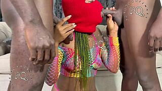 Teen Handles Two Dicks With Stepbrother And Stepdad